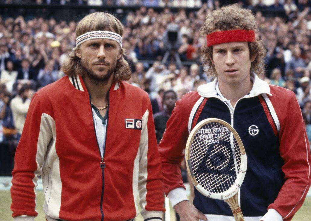 Perruque de joueur de tennis des années 80